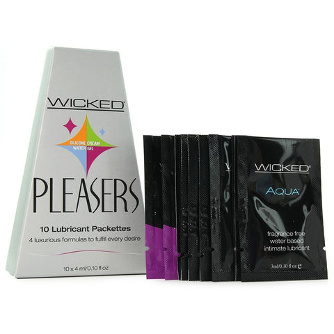 Wicked Pleasers Lube Sample Pack in .10oz/4mL