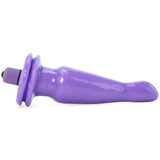 Neon Vibrating Butt Plug in Purple