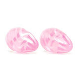 Crystal Premium Glass Eggs in Pink