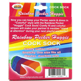Rainbow Pecker Huggie Cock Sock in Rainbow