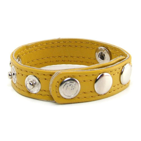 Leather Code Band Watersports in Yellow