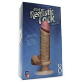 The Realistic 8 Inch Vibrating Cock in White