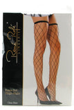 Fence Net Black Thigh Highs in OS