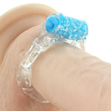 Color Pop Quickie Plus Vibrating Cock Ring in Blue