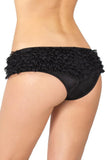 Crotchless Ruffle Mesh Panty in OS