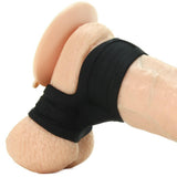 Mr. Big Cock Silicone Cock Ring & Ball Stretcher in Black