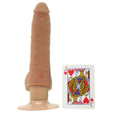 The Realistic Slim Vibrating 7 Inch UR3 Cock in Brown