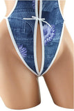 Erotique Denim Tie-Up Teddy in OS