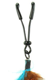 Multicolor Feathered Mini Tweezer Clamps