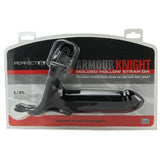 Armour Knight Molded Black Hollow Strap-On in L/XL