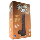 The Realistic 7 Inch Slim UR3 Vac-U-Lock Cock in Black