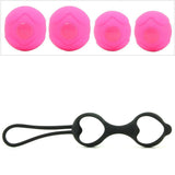 Silicone Kegal Balls in Black/Pink