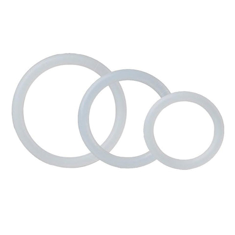 Silicone Support Rings in Clear
