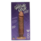 The Realistic Vibrating 8 Inch UR3 Cock in Brown