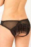 Layer Cake Ruffle-Back Crotchless Panty in S/M