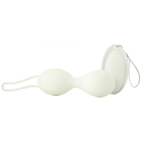 Eve Vibrating Silicone Beads in White