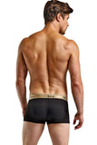 Black Rib Knit Pouch Boxers in S