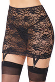 Stretch Lace Garter Skirt in OSXL