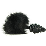 Frisky Bumble Bunny Faux Fur Tail Plug in Black