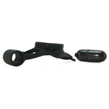 Rock Hard Vibrating Silicone Cock Ring in Black