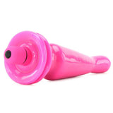 Neon Vibrating Butt Plug in Pink