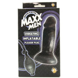 Maxx Men Inflatable Vibrating Pleaser Plug in Black