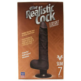 The Realistic Slim Vibrating 7 Inch UR3 Cock in Black
