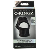 Rock Hard Silicone Ring & Ball Stretcher in Black