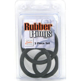 Rubber Cock Rings 3 Piece Set