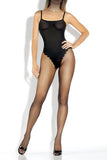 Sheer Bodystocking with Opaque Teddy in OSXL