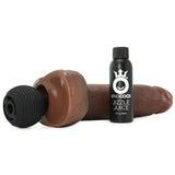 King Cock 9" Squirting Cock with Balls in Brown