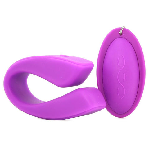 Sexy U Silicone Remote Couples Vibe in Purple
