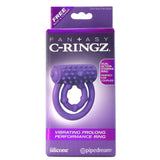 Vibrating Prolong Performance Cock Ring in Purple