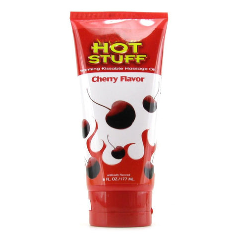 Hott Stuff Warming Massage Oil 6oz/117mL in Cherry