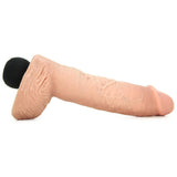 King Cock 10" Squirting Cock with Balls in Flesh