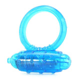 One Touch Vibrating Cock Ring in Blue