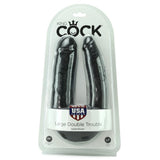 King Cock Large Double Trouble Dildo in Black