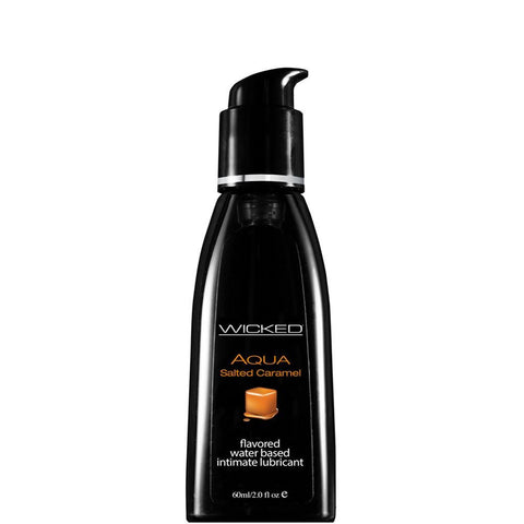 Aqua Salted Caramel Flavored Lube in 2oz/60mL
