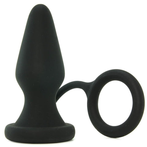 Renegade Pop & Lock Rocky Plug with Cock Ring in Black