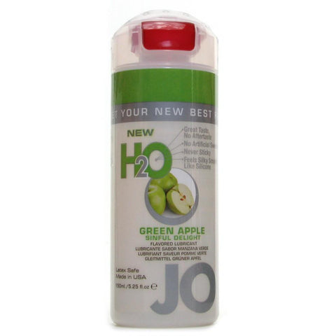 H2O Green Apple Flavored Lubricant in 5.25oz/150ml