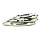 Metal Cock Ring 3 Pack in Black