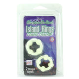 Island Rings Double Stacker Cock Ring Set in Glow in the Da