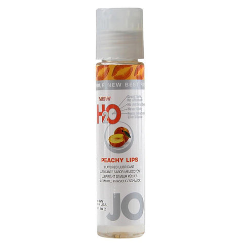 H2O Peachy Lips Flavored Lubricant in 1oz/30ml