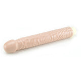 Quivering Cock 10 Inch Vibrating Dildo in White