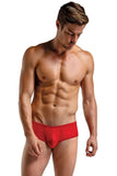 Bright Red Silk Mini Pouch Brief in L