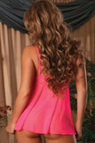 Serendipity Peek-A-Boo Babydoll & G-String in L/XL