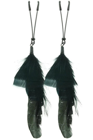 Black Feathered Tweezer Clamps