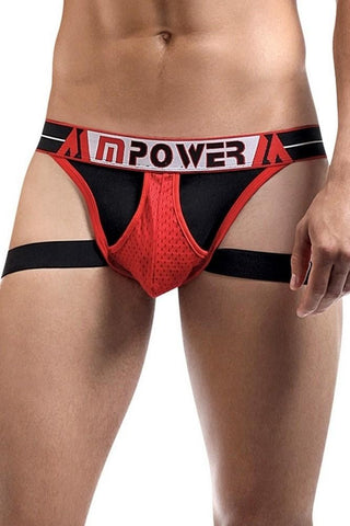 Red Pocket Pool Pocket Jock in S/M