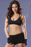 Microfiber Sports Bra with Removable Padding in S
