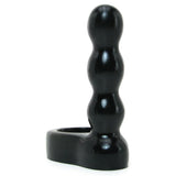 Platinum Silicone The Double Dip 2 Cock Ring Plug in Black